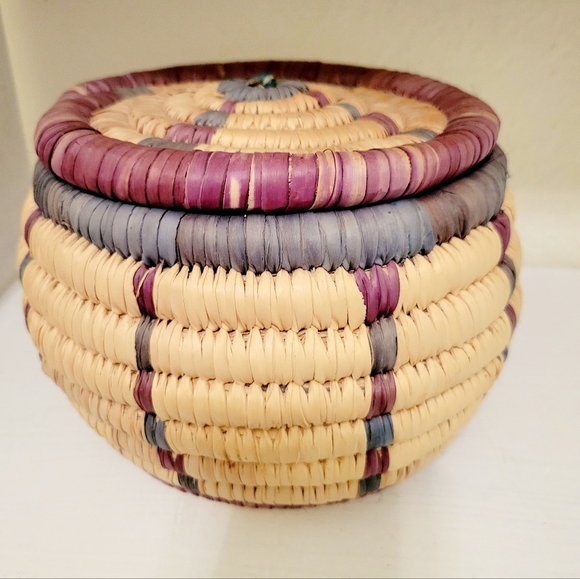 unbranded Other - African native American storage house decor Basket Boho basket with lid